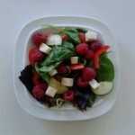 Raspberry & Rosemary Halloumi Salad